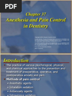 Anesthesia and Pain Control in Dentistry