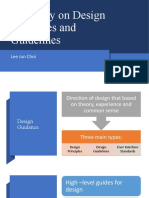Summary On Design Principles and Guidelines