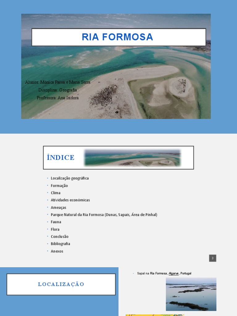 Ria Formosa: Ecossistema e Ameaças | PDF | Geociências