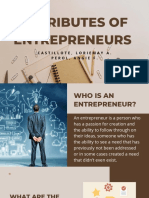 Attributes of Enrepreneur