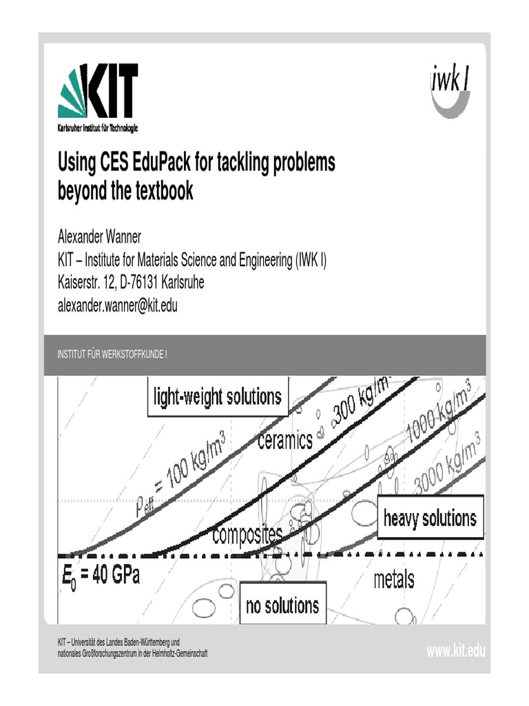 CES EduPack in Lightweight Design | PDF | Secondary Sector Of The ...