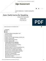 CEFR YEAR 5 TRAINING - Quiz - Useful Terms For Speaking