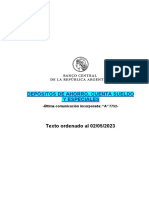 Depósitos de ahorro, cuentas sueldo y especiales