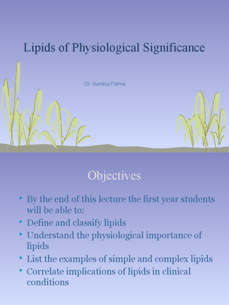 Understanding Lipids and Their Functions | PDF | Lipoprotein | Lipid