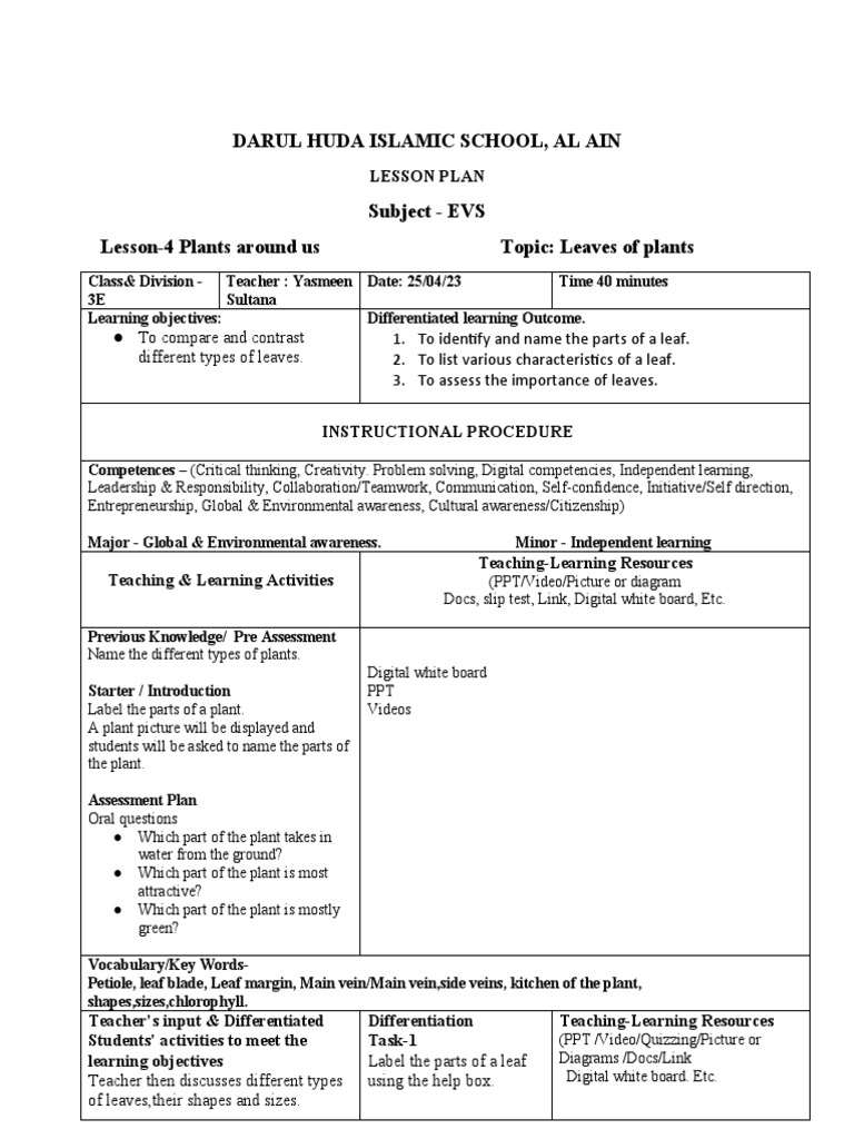 L4 Plants Around Us | PDF