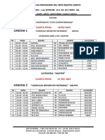 Fixture Fecha Iv