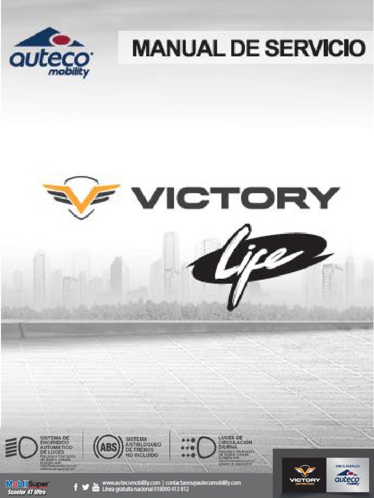 Manual de Servicio Victory Life PDF Rodamiento (Mecánico) Tornillo