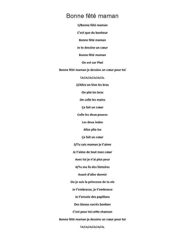 Clip "UNE MAMAN" - La Chanson Pour Les Mamans - Silvère BURLOT Chords