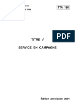 Armee Française TTA150 Titre05 Service en Campagne