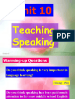 Teaching Speaing
