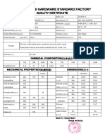 Certificado Calidad-Perno GR2 Unc ZN 5-8 X 1 1-2