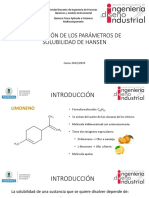 Prediccion de Parametros de Solubilidad