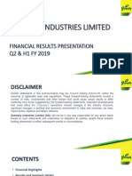 Greenply Industries Ltd. - Result Presentation Q2H1 FY 2019