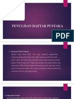 Penulisan Daftar Pustaka