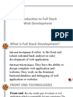 Full Stack Web Development Overview