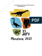 34° Jornadas Argentinas de Paleontología de Vertebrados 2021 (Mendoza)