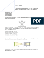 Lista de Exercícios 2° ANO - AV1 - 1° Bimestre