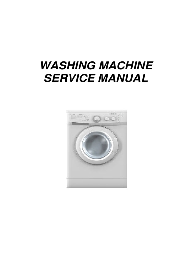 Comprehensive Washing Machine Service Manual PDF Electrical
