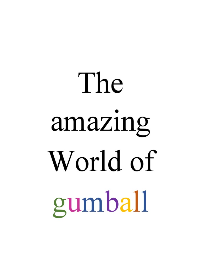 The Amazing World of Gumball | PDF | Charles Darwin