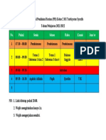 Jadwal Penilaian Harian