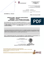 Dictamen No.: Ctce-29: CMDX, 02 de Mayo de 2022