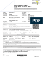 Standalone Own Damage (Od) - Private Car Policy - Zone B Motor Insurance Certificate Cum Policy Schedule UIN: IRDAN556RP0001V01201920