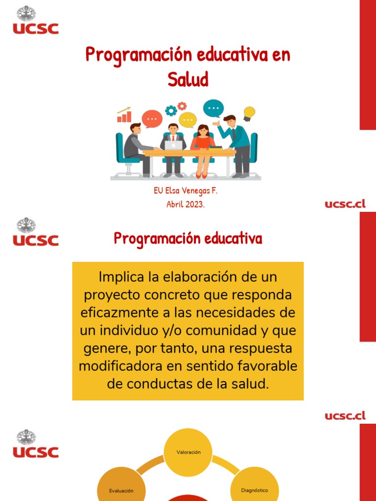 Programación Educativa en Salud | PDF | Aprendizaje | Enseñando
