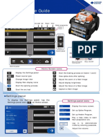 Fusion Splicer - TYPE-72C - Quick Reference Guide - English Version 1.04