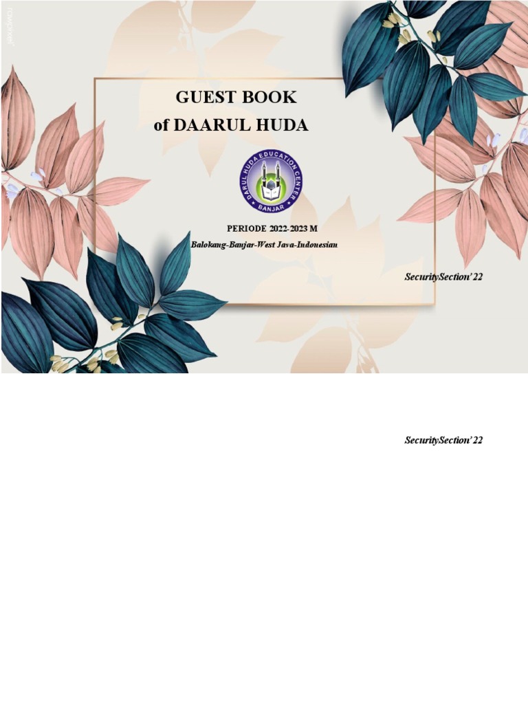 Cover Buku Tamu | PDF