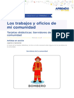 Los Trabajos y Oficios de Mi Comunidad: Bombero