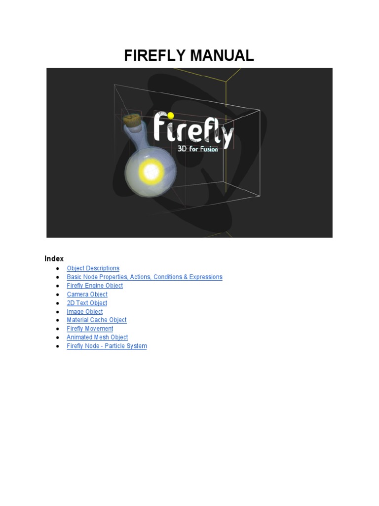 Firefly Manual | PDF | Texture Mapping | Shader