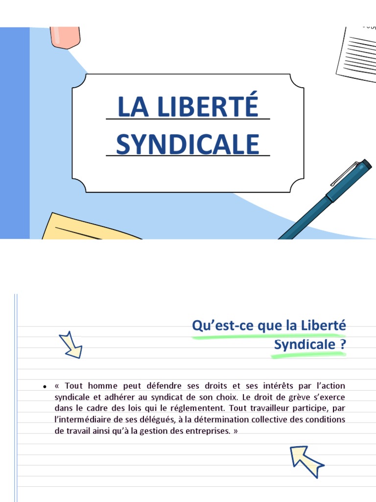 comment définir la liberté syndicale