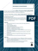 Fiche de Poste - Technicienne Maintenance PDF