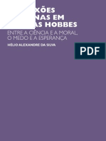 As Paixoes humanas em Thomas Hobbes entre a ciencia e a moral o medo e a esperança