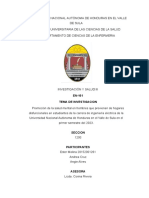 Investigacion de La Promociona de La Salud Mental