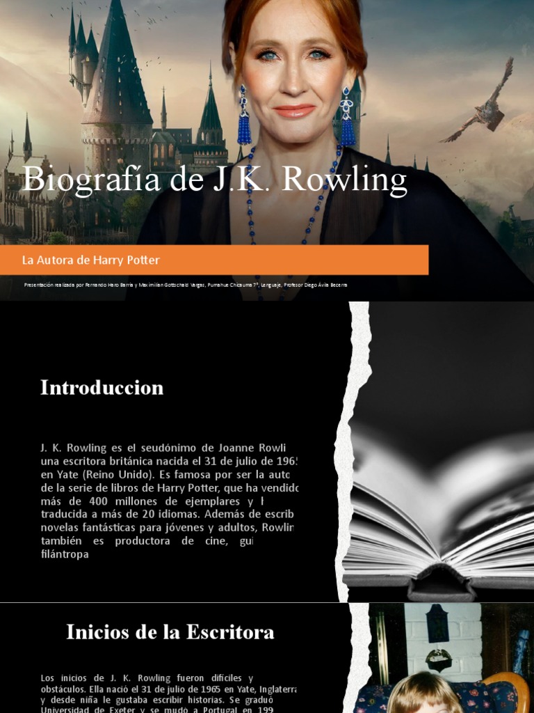 Biografía de JK Rowling | PDF | J. K. Rowling | Harry Potter