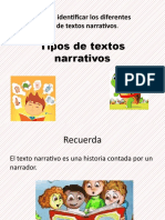 Tipos de Textos Narrativos 3ro Básico