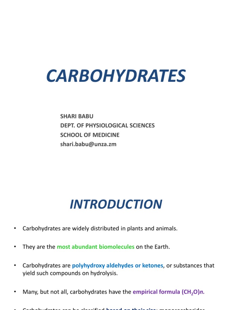 2.0. Carbohydrates PDF | PDF | Cooking, Food & Wine | Wellness