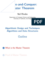 Master Theorem: Divide-and-Conquer Algorithm Analysis