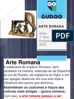 Arte Romana 1ºAno  1º Bimestre 2023