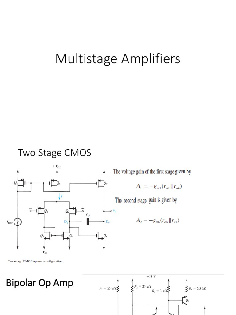 Multistage Amplifiers PDF