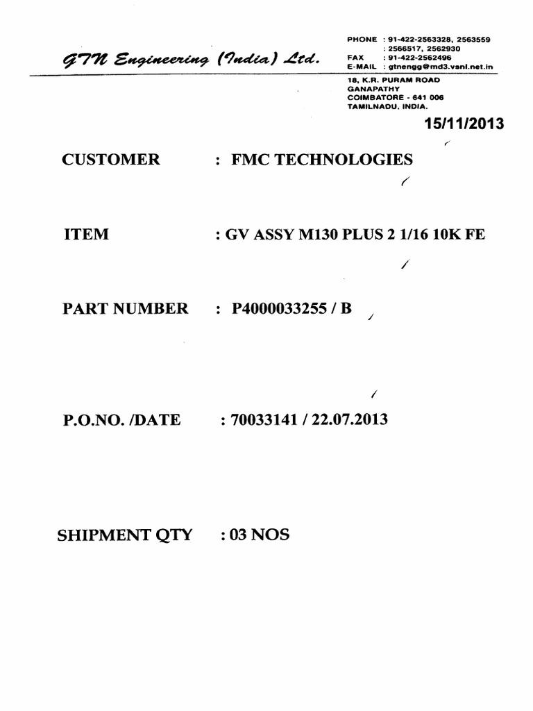 Compliance Report for FMC Technologies | PDF | Materials Science