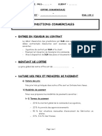 Conditions Commerciales