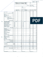 Feuille D'analyse