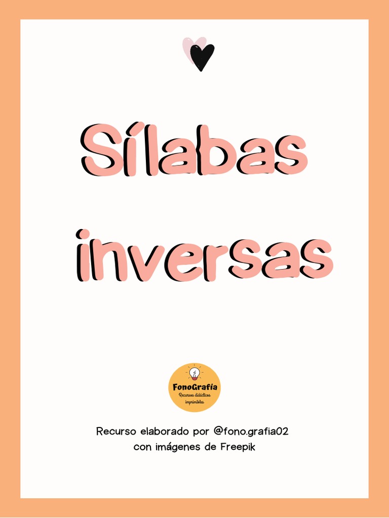Sílabas Inversas: Exercícios Práticos | PDF