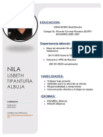 Lisbeth Tipantuña Albuja CV - PDF