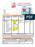 3° Sesión Día 1 PS Valoramos El Rol de Nuestra Madre Unidad 3 Semana 2