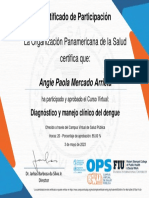 Diagnóstico y Manejo Clínico Del Dengue-Certificado Del Curso 2995460 PDF