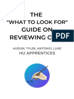 The - What To Look For - Guide On Reviewing