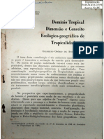 Dominio Tropical Dimensao e Conceito Ecologico-geografico de Tropicalidade - Gilberto Osorio de Andrade -- 1969